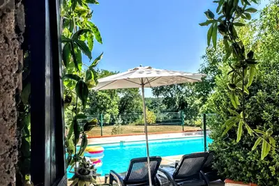 Image de L'or et des landes Maison Avec Piscine Avec Vue Sur La Foret