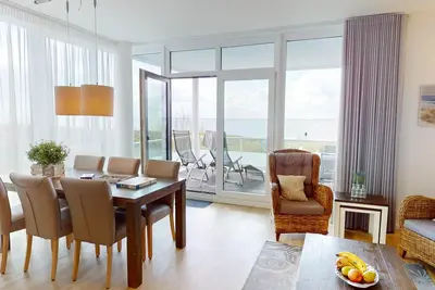 Image de Sunny balcony with 1a sea view - vacation apartment on the Baltic Sea