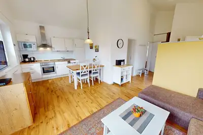 Image de 6-person vacation home close to the beach with garden, beach chair, terrace, dog and garden.