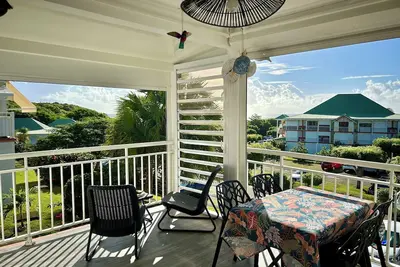 Le Ticolibri villa hibiscus Anse des Rochers vue mer