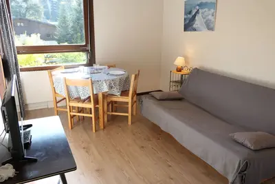 Image de Studio 4 pers. avec coin nuit, balcon et parking à 300m des remontées mécaniques et proche centre