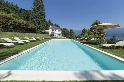 Image de villa rental - lake maggiore, Italy, view, pool, air conditioning