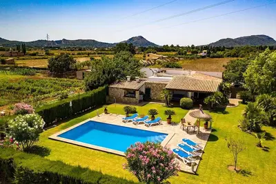 Image de Maison de vacances \"Bosque\" avec vue sur la montagne, piscine, climatisation et jardin