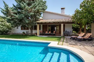Image de Maison de vacances \"Sol Roma\" avec vue montagne, piscine, climatisation et jardin