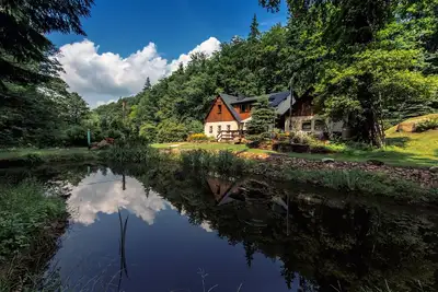 Image de Jägerhaus Oppach ( secluded location ) forest house with lake