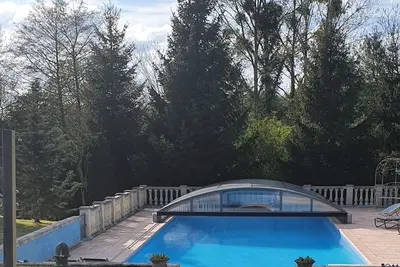 Image de La Ferlande En Auge Parc Terrasse Vue Piscine Maison D Hotes