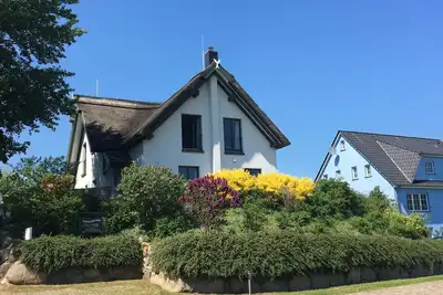 Image de thatched house, direct sea view, idyllic location in vacation region Usedom