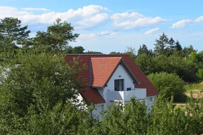 Image de thatched house, direct sea view, idyllic location in vacation region Usedom