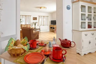 Vacation apartment at the water wheel, 94sqm, 1 bedroom, balcony