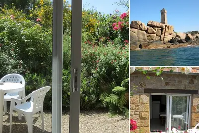 Image de Maison 2* à 100m de la plage avec Wifi, terrasse fleurie, parking gratuit - Perros-Guirec
