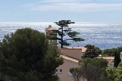 Image de St Aygulf, couple, mer à 200m, panoramique d’Esterel aux collines des Issambres