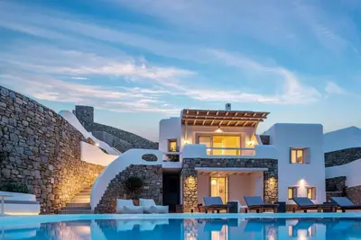 Image de Villa extravagante à Mykonos | Villa Maple | Superbes vues sur la mer et la plage | 5 chambres | Kal