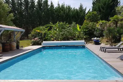 Image de Villa Exotique à 20mn de l'océan, grande piscine 15x6