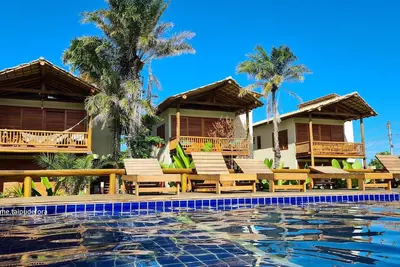 Image de Brand new bungalow near Taipu de Fora beach, with swimming pool, jacuzzi and beautiful garden
