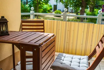 Image de Bright and beautifully furnished apartment with a spacious balcony.
