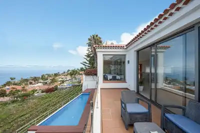 Image de Maison de vacances 'Casa Santa Úrsula' avec vue sur la mer, piscine, Wi-Fi et jardin