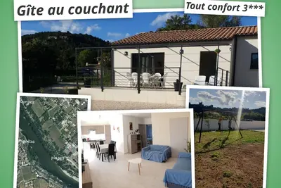 Image de Gîte au couchant 60m2 2 chambres 5 pers 300m de la plage tout confort climatisé