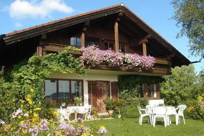 Image de Ferienwohnung Bergpanorama - Hopfenseeblick, 2 Schlafräume, Balkon, I. Stock