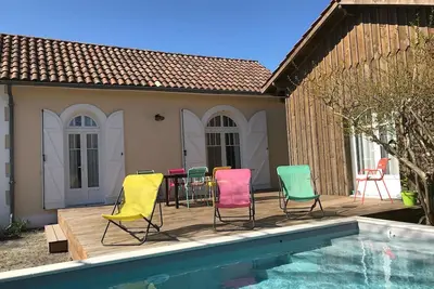 Image de Villa Caprice à Andernos avec piscine chauffée