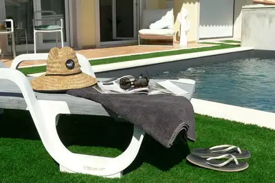 Image de Villa 4\/10 pers avec piscine privée au bord de la lagune d'Óbidos