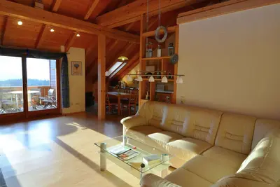 Image de Maison dans la ForĂŞt Bavaroise vue sur Alpes