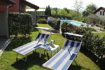 Image de 4 room apartment with terrace, garden, pool, slide, swing and sandpit