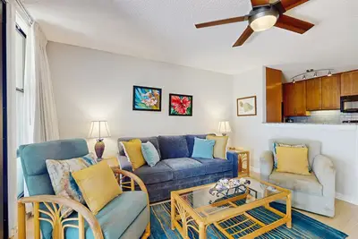 Image de Oceanfront, ground-floor condo with water views & a pool