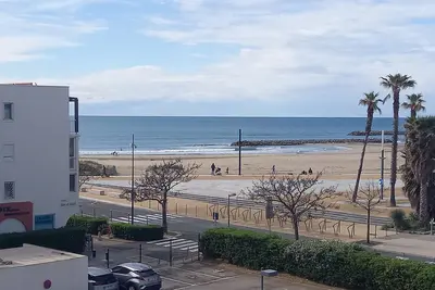 T2 cabine 35m² + loggia à Sète, parking et vue sur la mer