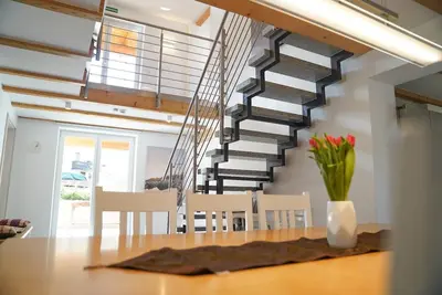 Newly built loft with private outdoor seating area and balcony