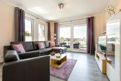 Image de Vacation apartment, 77 sqm, 2 bedrooms, bathroom with sauna, balcony, max. 5 persons
