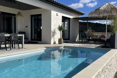 Image de Villa de vacances avec piscine privative Lussan (proche Uzès)