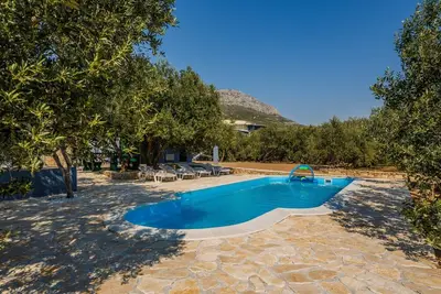 Luxury private villa complex with pool and jacuzzi