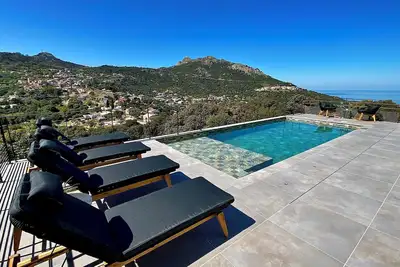 Image de Villa Corsa**** L'île Rousse - piscine vue mer panoramique