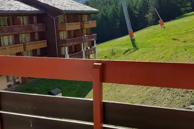 Image de 🌲La Plagne-Les Coches. Vue forêt. 6 places: 2 ch + cabine + 2sdb. 🌲