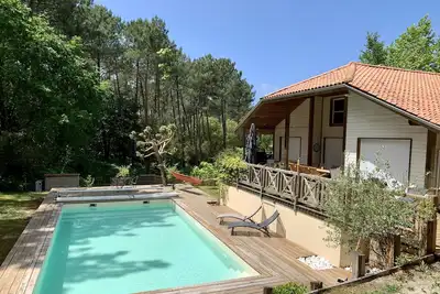 Image de Villa classée 4 *, vélos fournis, piscine privée chauffée, cadre nature magique!