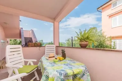 Image de Appartement de vacances Klimno pour 1 - 4 personnes avec 1 chambre à coucher - Maison jumelée