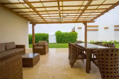 3bd Villa in beachfront complex with gym/waterpark/tennis/basket/spa/restaurant