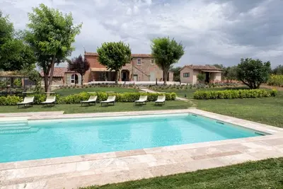 Image de Maison de vacances privée avec piscine privée, Wifi, climatisation, Tv, parking, près de Cortone