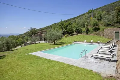 Maison de vacances privée avec piscine privée, sauna, Wifi, climatisation, bain à remous, Tv
