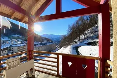 Image de Appartement T2 confortable, 4 pers. , garage, Wifi, Barèges, proche thermes et ski-bus