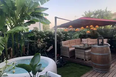 Image de Appart, jardin, Jacuzzi, Antibes proche centre ville, Parking