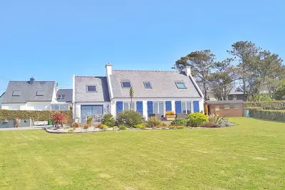 Image de Villa vue mer panoramique sur Ouessant et plage de sable à 100m
