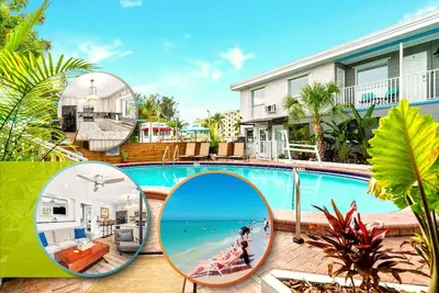 Image de 🌇 Bbr #11, Steps to the Beach, Htd Pool, 2 Bed Apt w/Kitchen, 1 King & 2 Queens!