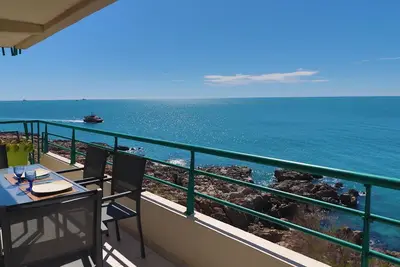 Appartement 50m² avec terrasse 30m² et vue sur mer à Sète, pour 4 personnes