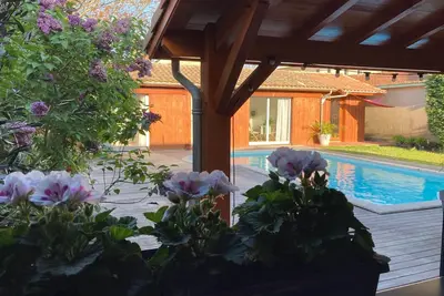 Image de Typical cozy cabin 4 pers. - Swimming pool - Garden