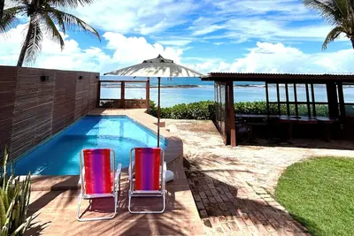 Image de Beachfront house, right on the sand, in the best location on Barra de São Miguel beach