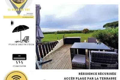 Image de Face Ă la mer, direct plage, terrasse, clim, wifi, parking
