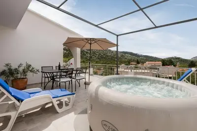 Image de Maison de vacances Gornja Brela pour 1 - 5 personnes avec 2 chambres Ă coucher - Logement de vacance