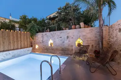 Image de Maison de vacances Rethymno pour 1 - 4 personnes avec 2 chambres à coucher - Maison jumelée