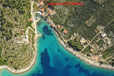 Image de Appartement de vacances Grohote pour 1 - 4 personnes avec 2 chambres à coucher - Maison mitoyenne